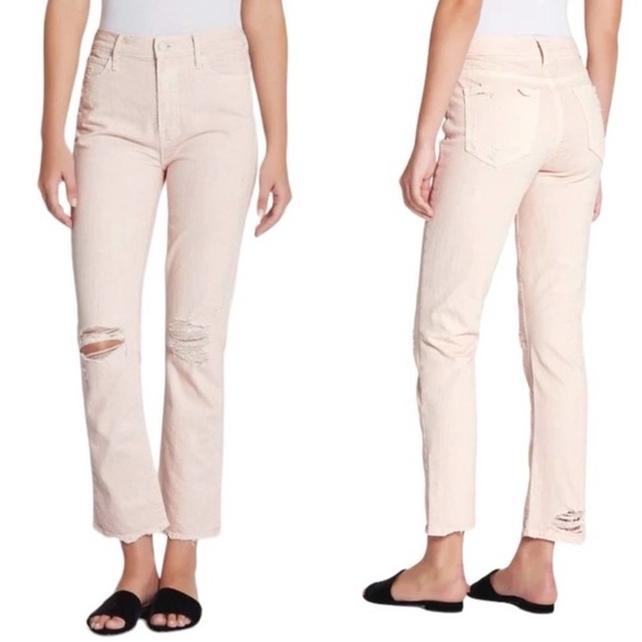 Mother Superior Denim High Waisted Rascal Ankle Jeans Devil Drinks Coffee Sz 30 - Picture 1 of 15